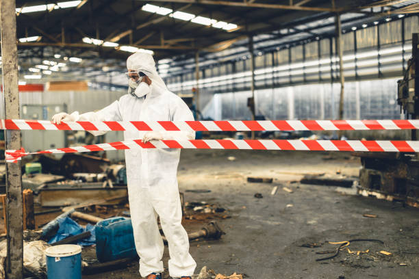 Professional Drug Lab Cleanup technician working in Lewisville, NC